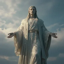 an infinite god that is wider than the sky, surrealism, hyperdetailed, cinematic, 4 k resolution, unreal engine