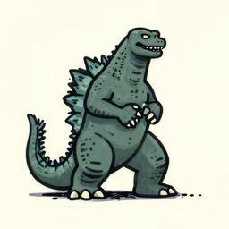 Keith haring Godzilla