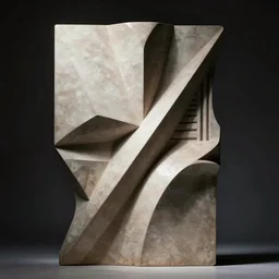 abstract art deco sculpture, planar