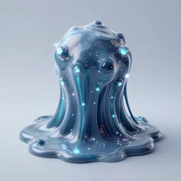 an ooze slime creature made of bioluminescence, fantasy, elegant, crisp 8 k line work, emissive lighting, digital painting, artstation, unreal engine, octane render, concept art, matte, sharp focus, illustration, art by james jean and justin gerard and josan gonzalez