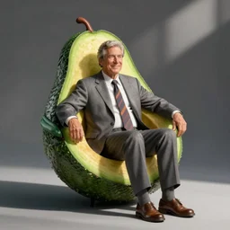george bush as an avocado chair