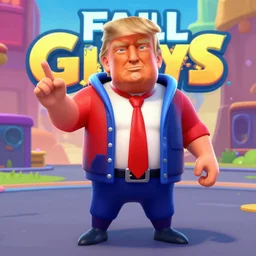 donald trump in fall guys