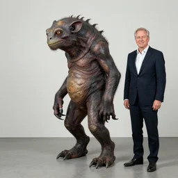 professional digital art of a creature that does not exist by Gottfried Helnwein and Phil Hale