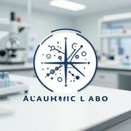 simple elegant logo for academic lab about visualization