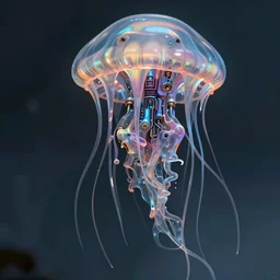 Cyborg biomechanical jellyfish deity, sci-fi, highly detailed, digital painting, artstation, concept art, smooth, sharp focus, illustration, art by artgerm and greg rutkowski and alphonse mucha