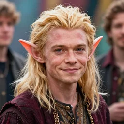orlando bloom as a blonde goblin, digital art by eugene de blaas and ross tran, vibrant color scheme, highly detailed, in the style of romanticism, cinematic, artstation, greg rutkowski
