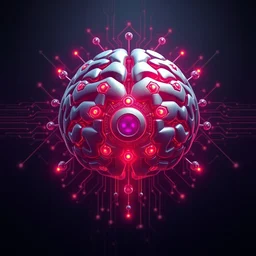 a logo for an artificial intelligence 🧠, artstation, cinematografica