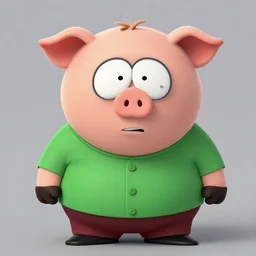 character man bear pig from south park in life, hyperrealistic, realistic, hyperrealism, great detail, very detailed, 8 k, 4 k