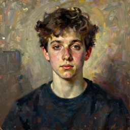 Portrait of a Bauhaus Student in Weimar, painted by Oskar Schlemmer