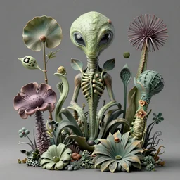 3 d render of hyper - detailed matte illustration of alien flora by iris van herpen based on art forms in nature by ernst haeckel and zaha hadid