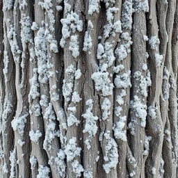 tiling texture of tree bark, blizzard