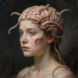 photo of woman with worms controlling her brain