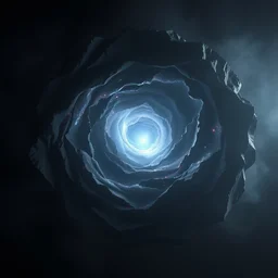 a beautiful 3 d sculpture of a galaxy, dark void, hazy, volumetric lighting, unknowable, very detailed, hyperrealistic