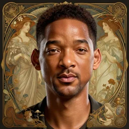 portrait of will smith, d & d, wet, shiny, fantasy, intricate, elegant, hyper detailed, ultra definition, photoreal, artstation, unreal engine rendered, concept art, smooth, sharp focus, illustration, art by artgerm and greg rutkowski and alphonse mucha and garis edelweiss
