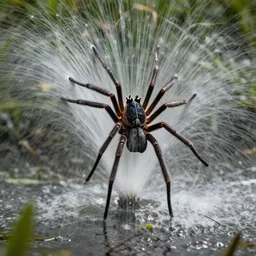 mour spiders fountain streaks photographs mesmerizing swamp