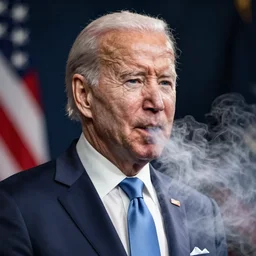 presidential portrait of joe biden with shadowy mist pouring from mouth and nose as slenderman, by beksinski, jon mcnaughton, and stephen gammell
