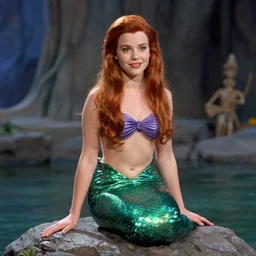 katherine mcnamara as the little mermaid