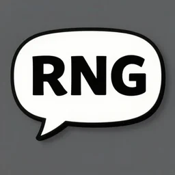 speech bubble that says rng