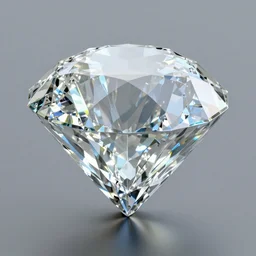 crystal diamond in 3d, 4k, mega realism
