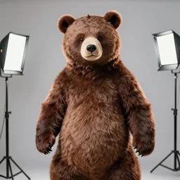 anthropomorphic samurai bear, fursuit, cosplay, trending on instagram, photography, sigma 8 5 mm f / 1. 4, studio lighting