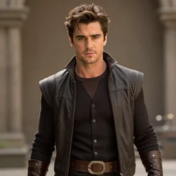 Colin Farrell as Gambit In the style of Serge Marshennikov