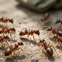heroic, brave, u. s. military ant, serving his country, ants in uniform, from their perspective