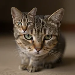 stereoscopic image of a cat