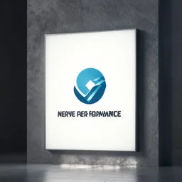 logo concept design of nerve performance ,logo, award winning