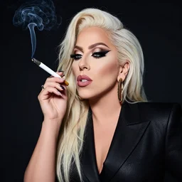 lady gaga smoking a fat one