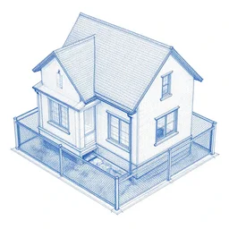 blueprint of a house with a basement that acts as a bunker