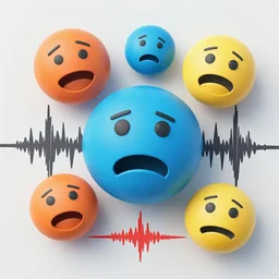 Feelings earthquake. Colorful.