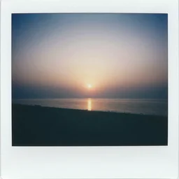 polaroid of a beautiful square in a dream, collage, reflection, double exposure,  gradient, chromatic aberration, fog, cinematographic
