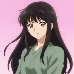 full anime girl with the feeling of pink floyd