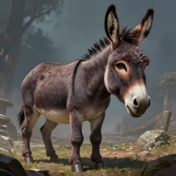 the ugliest donkey in the world, fantasy art, in the style of artgerm, illustration, epic, fantasy, intricate, hyper detailed, artstation, concept art, smooth, sharp focus, ray tracing, vibrant, photorealistic