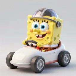cute and funny, spongebob mr. krabs driving a hotrod, wearing a helmet riding in a tiny hot rod with oversized engine, ratfink style by ed roth, centered award winning watercolor pen illustration, isometric illustration by chihiro iwasaki, the artwork of r. crumb and his cheap suit, cult - classic - comic, edited by range murata, tiny details by artgerm and watercolor girl, symmetrically isometrically centered and in focus