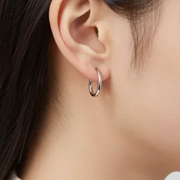 an ear loop of woman, close up, subsurface scattering