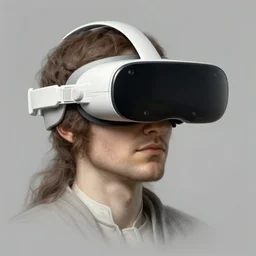 early design of oculus rift by Leonardo da Vinci