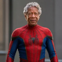 morgan freeman as spider - man