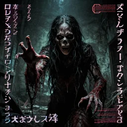 detailed realistic photo of a sinister creature invoking a feeling of dread and despair from a vhs movie, decay, liminal spaces, variousxyz, corrupt, scanlines, japanese kanji symbols, zalgo text, the ring movie, horror