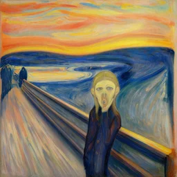 the world wide web painted by edvard munch.