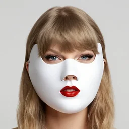 anonymous mask, taylor swift model