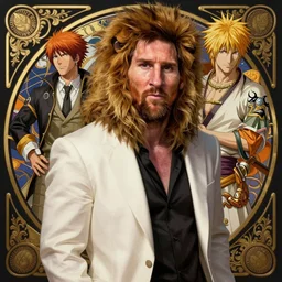 lionel messi as ichigo kurosaki from bleach, d & d, fantasy, intricate, elegant, highly detailed, digital painting, artstation, concept art, matte, sharp focus, illustration, art by artgerm and greg rutkowski and alphonse mucha