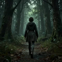 walking through silent hill. Unreal Engine. HDR. 8K.