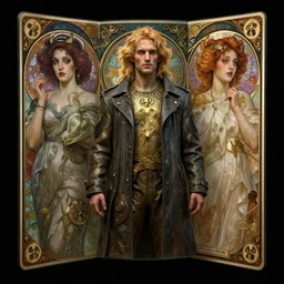 teleporting portrait of a radioactive time - traveler!!, folding, ultra realistic, concept art, intricate details, eerie, highly detailed, photorealistic, octane render, 8 k, unreal engine. art by artgerm and greg rutkowski and alphonse mucha