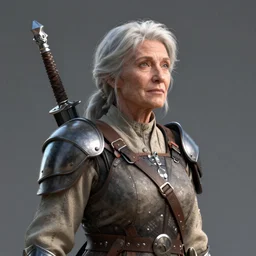 old woman swashbuckler by frank miller, octane render, global illumination, fantasy
