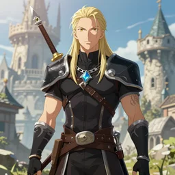 geralt of rivia as an anime character