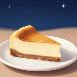 eating cheesecake under the stars