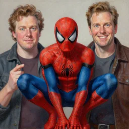 a highly detailed painterly painting of dwarf peter parker, by james gurney, greg rutkowski, by craig mullins, ( ( ( ( ( spiderman
