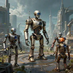 steampunk robots civilization