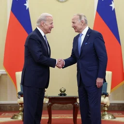 joe biden shaking hands with Vladimir Putin